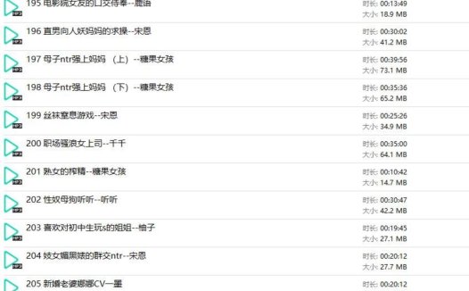 糖果屋最新系列195-205共11部