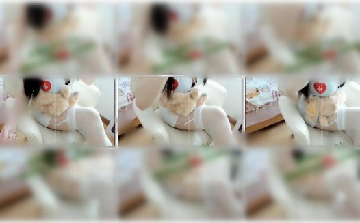 荔枝呀ouo/不甜荔枝-护士装初体验白丝腿子