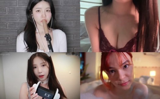 YUUU ASMR – 舔脸颊含羞+yeonchu ASMR+Yoon ying ASMR女仆舔耳+Maimy ASMR – 泡泡洗澡