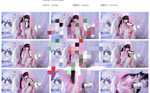 cos娃娃爱打豆豆-吃果冻、芦荟、吹气