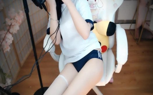 运动少女的诱惑-斗鱼桃酱小姐姐火箭asmr