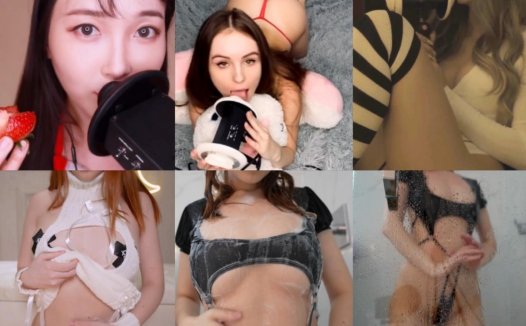 Maimy 猫女乞求牛奶+淋浴+Yui ASMR 胡萝卜+Eunzel ASMR 舔耳+JuicyBaby ASMR 弯腰